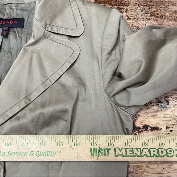 Escada Vintage Olive Green Blazer Size‎ 36 - Picture 9 of 15